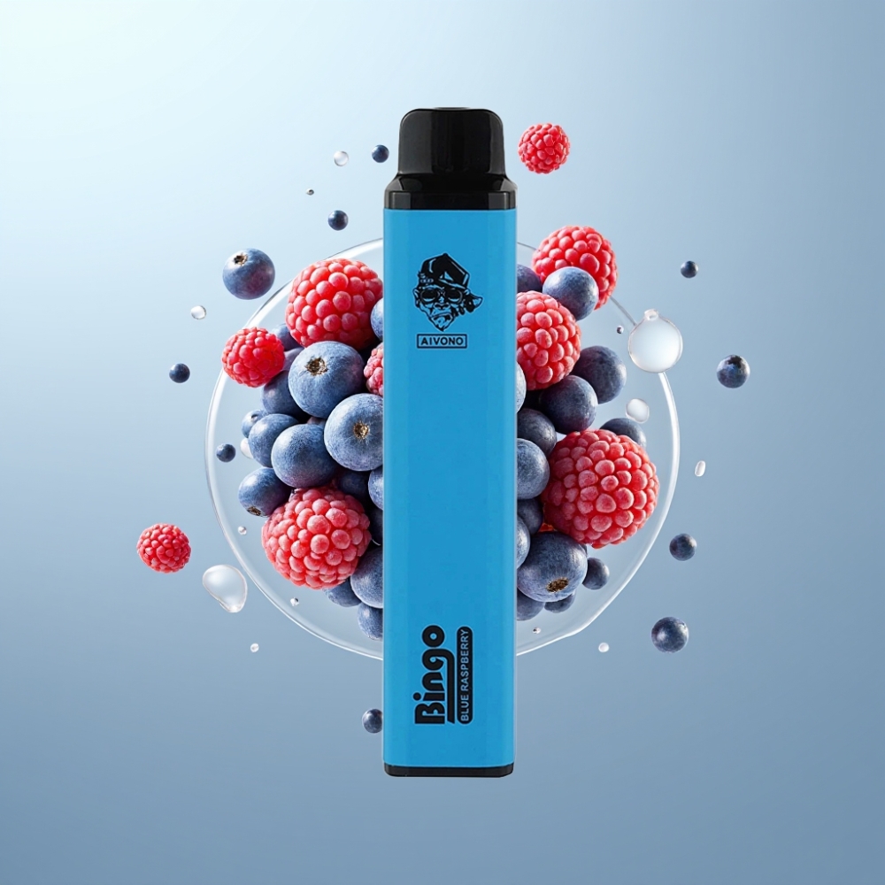 Aivono AIM BINGO 4000 Puffs Disposable Vape Zilā Aveņu 1000mAh 10 mL 0%/2%/5%