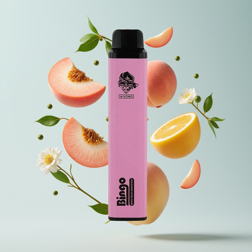Aivono Aim Bingo 4000 Puffs 10mL Baltā Persika Greipfrūts