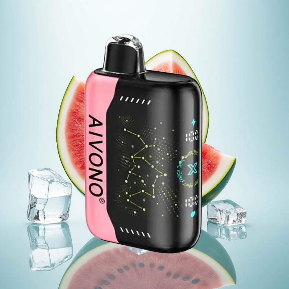 Aivono AIM BOOM 25000 Pūfu Disposable Vape Arbūzs Ledus (0%-5%, 28ml, 650mAh)