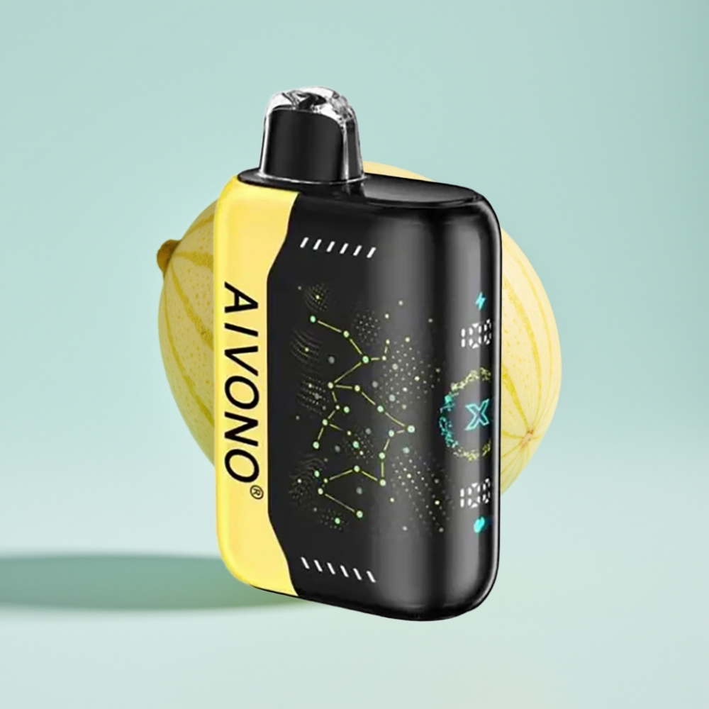 Aivono AIM BOOM 25000 Puffu Disposable Vape Melon Lemon 0%-5% Nikotīns 28ml 650mAh