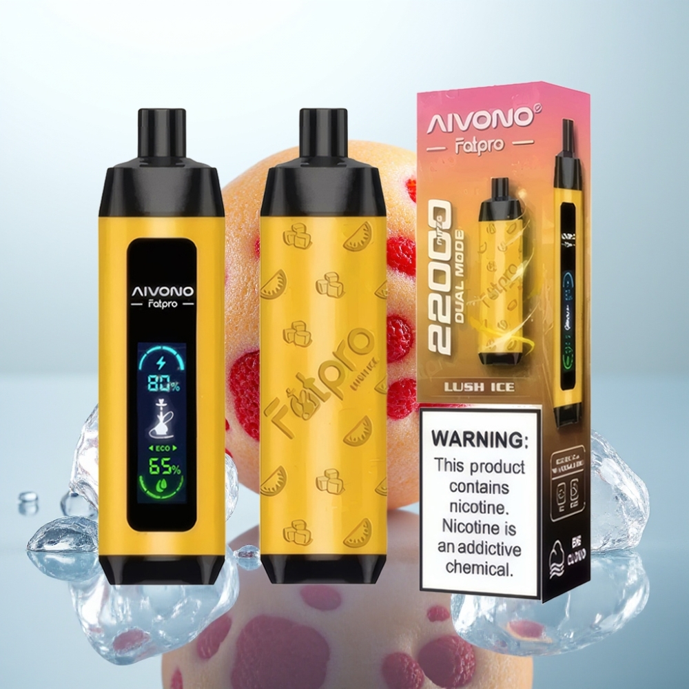 Aivono AIM FATPRO 22000 Pūfu Disposable Vape Lush Ice, 28ml, 5% Nikotīns, 600mAh