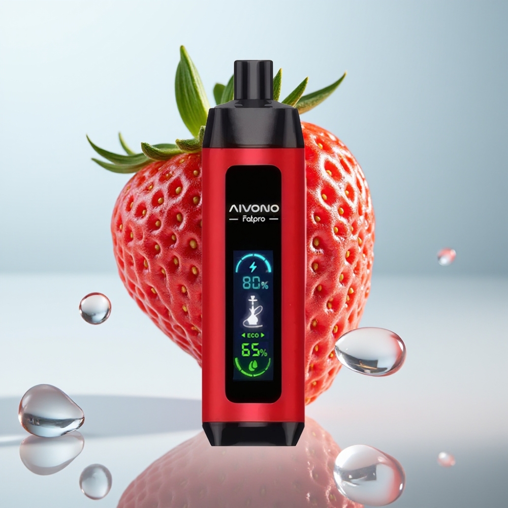 Aivono AIM FATPRO 22000 Puffs 28ml Zemeņu Punsks 0%/2%/3%/5% Nikotīns