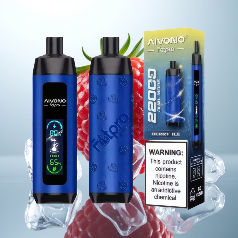 Aivono AIM FATPRO 22000 Puffs Disposable Vape Berry Ice, 28ml, 0.6Ω, 600mAh