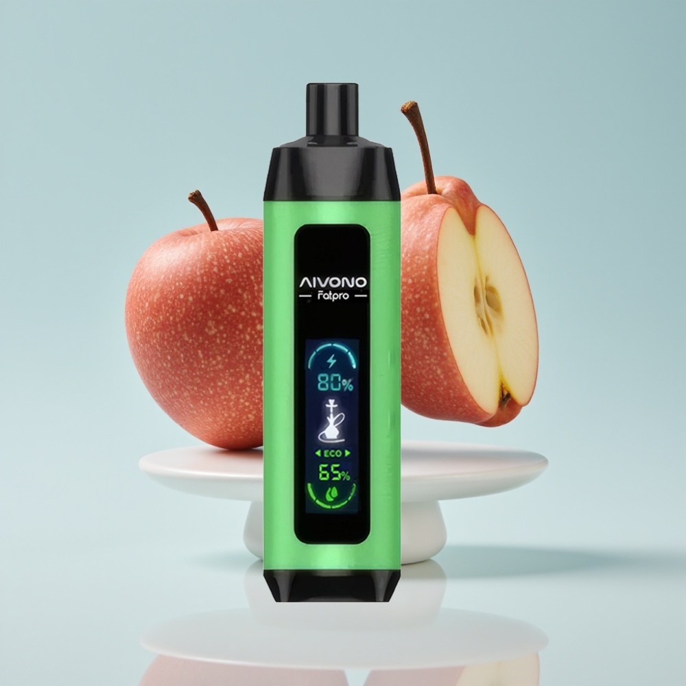 Aivono AIM FATPRO 22000 Puffs Disposable Vape Divu ābolu, 28ml, 600mAh