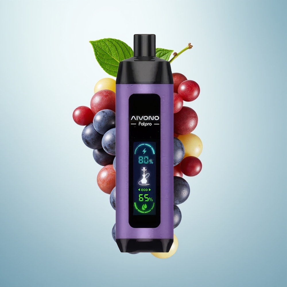 Aivono AIM FATPRO 22000 Puffs Disposable Vape Grape Mint, 28ml, 600mAh, 0.6Ω