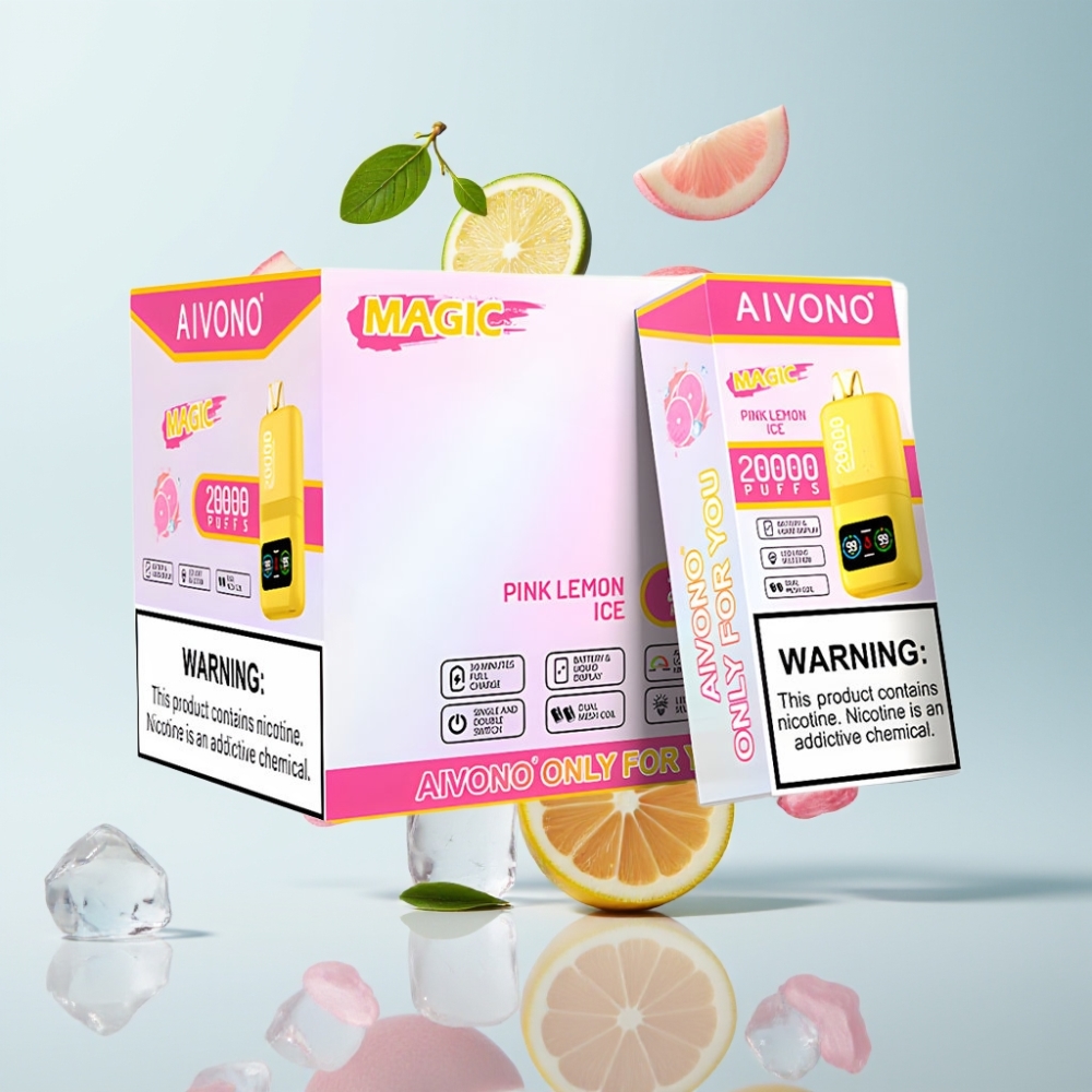 Aivono AIM MAGIC 20000 Puffs, 26ml, 5% Nikotīns, Pink Lemon Ice