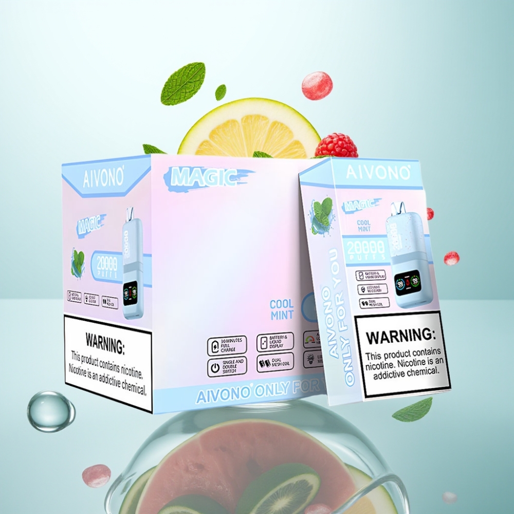 Aivono AIM MAGIC 20000 Puffs, 26ml, Dual Mesh, Type-C, Cool mint