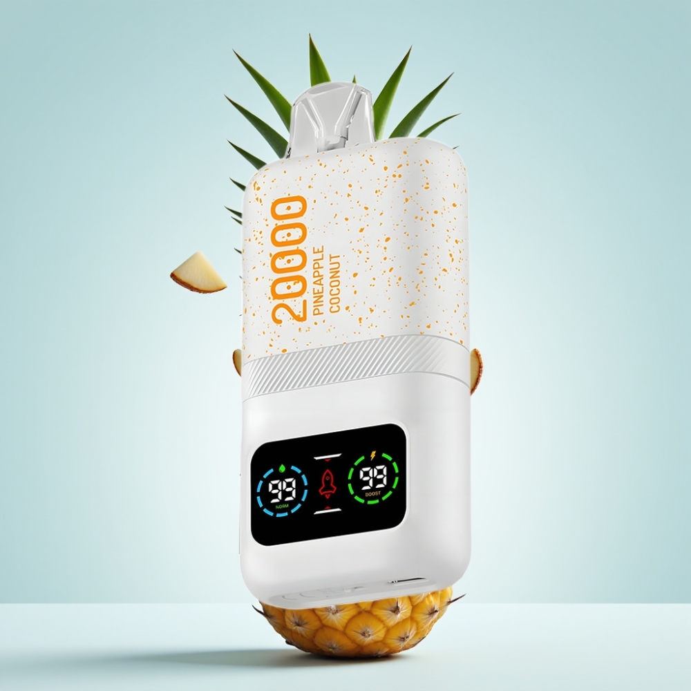 Aivono AIM MAGIC 20000 Puffs Disposable Vape Ananāsu kokosrieksts, 26ml, 5% Nikotīns, Type-C
