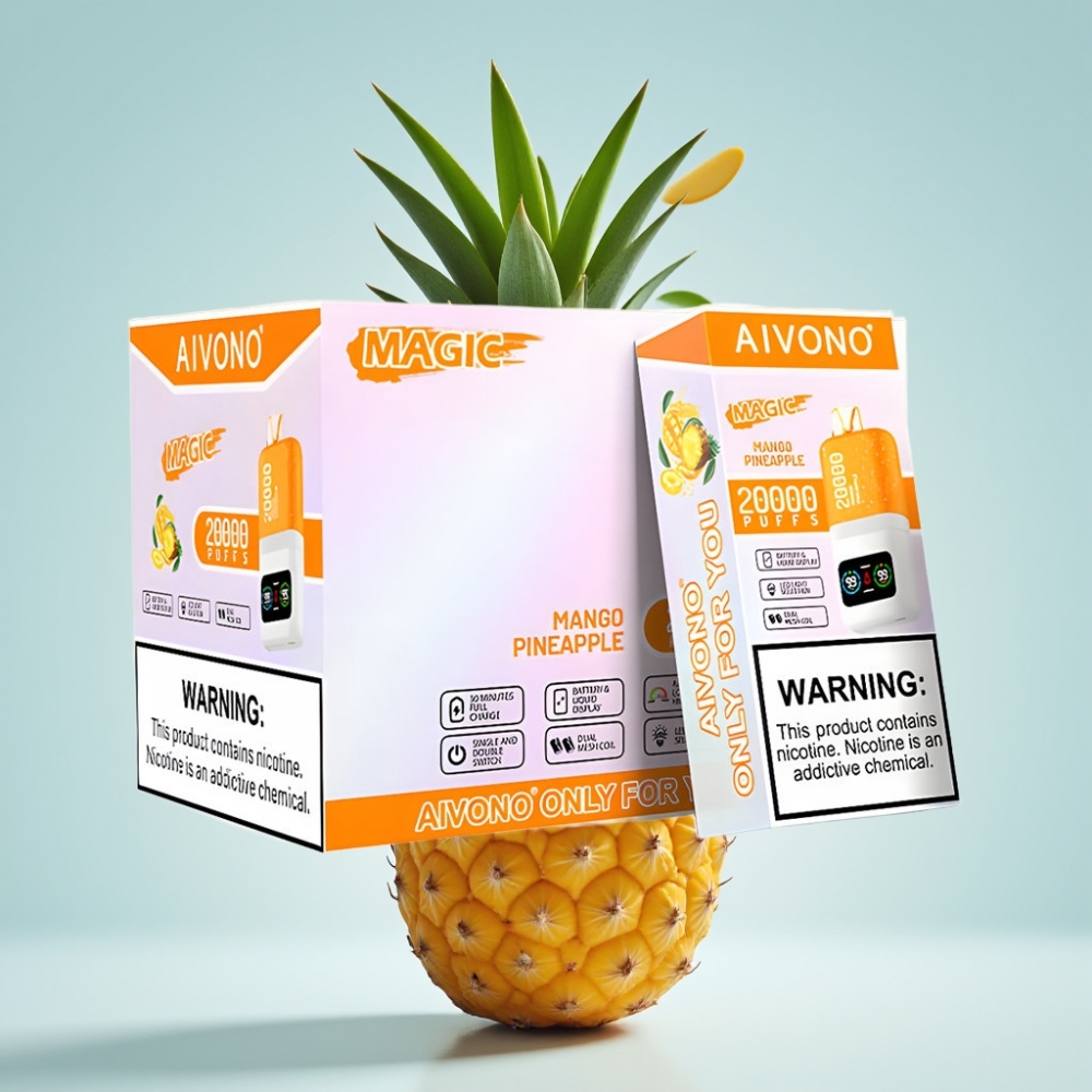 Aivono AIM MAGIC 20000 Puffs Disposable Vape Mango Pineapple, 26ml, 5% Nikotīns, Type-C
