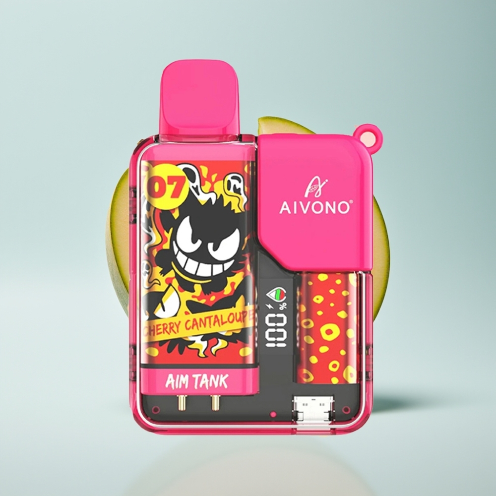 Aivono AIM-TANK 9500 Pūti 18ml LCD Kiršu Melone 0-5% Nikotīns