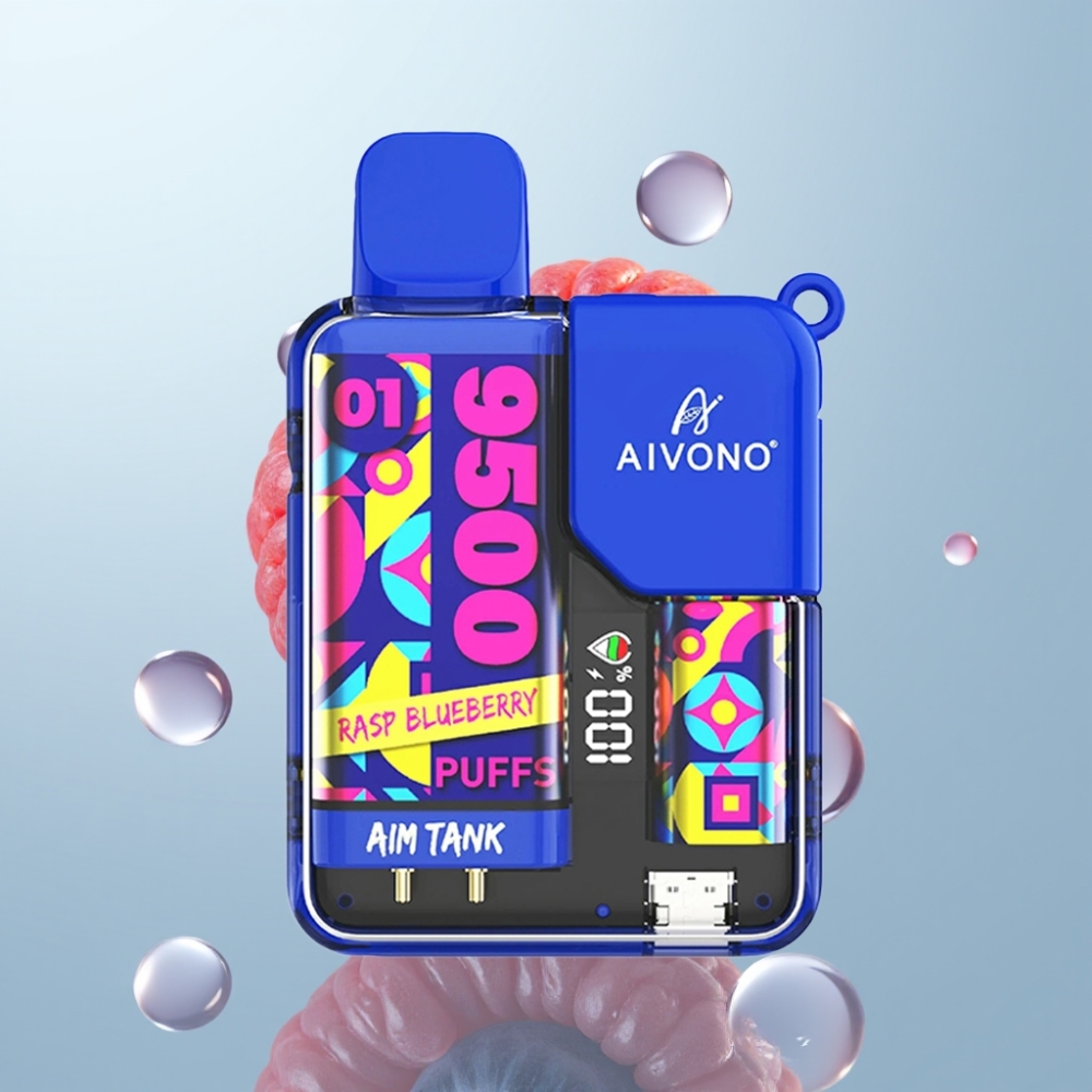 Aivono AIM-TANK 9500 Puffs 18ml 650mAh Rasp Blueberry