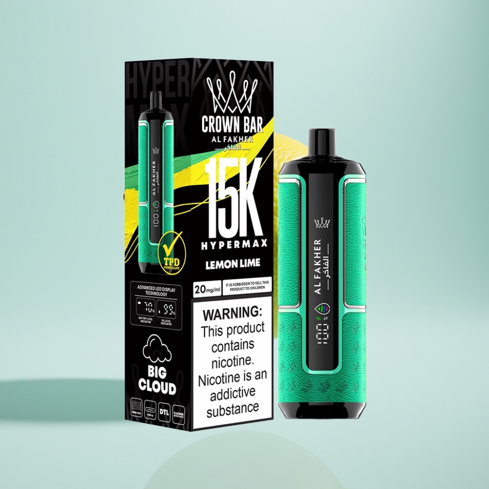 Al Fakher Crown Bar 15K Hypermax 22ml 6mg Citrons/Laims