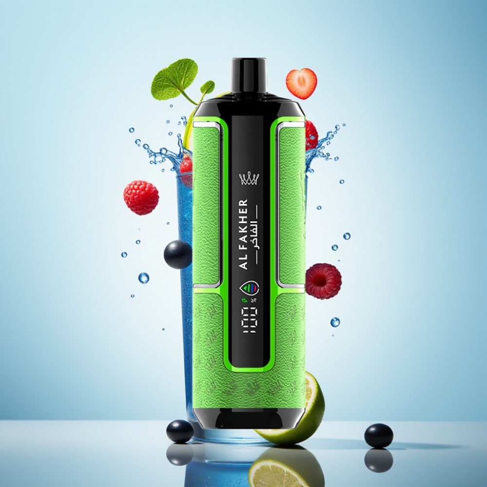 Al Fakher Crown Bar 15K Hypermax 22ml 6mg Zilā Aveņu Limonāde