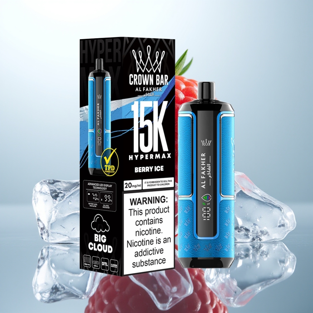 Al Fakher Crown Bar 15K Hypermax 22ml Berry Ice