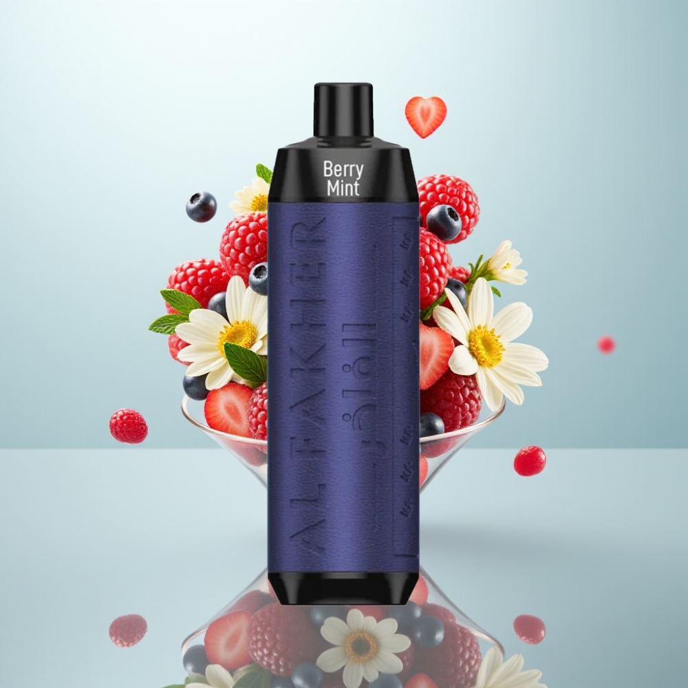 Al Fakher Crown Bar 8000 Crystal Disposable Vape Berry Mint, 18ml, 5mg, 8000 Puffs