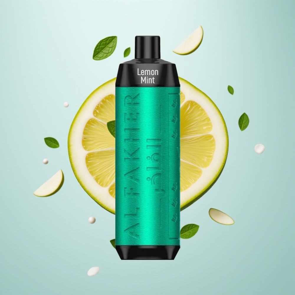 Al Fakher Crown Bar 8000 Crystal Disposable Vape Citrons Mētra, 5mg Nikotīna, 18ml, 8000 Puffi