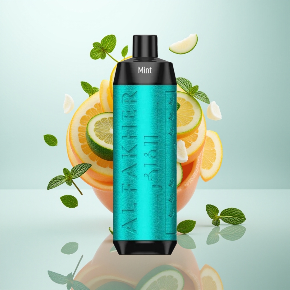 Al Fakher Crown Bar 8000 Crystal Disposable Vape Mētra, 18ml, 8000 Puffi, 5mg Nikotīns