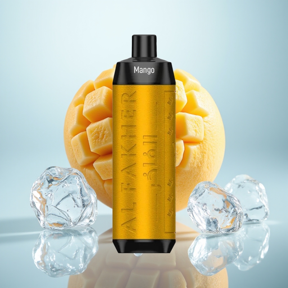 Al Fakher Crown Bar 8000 Crystal Disposable Vape (Mango Ledus, 8000 puffs, 5mg nikotīna, 18ml)