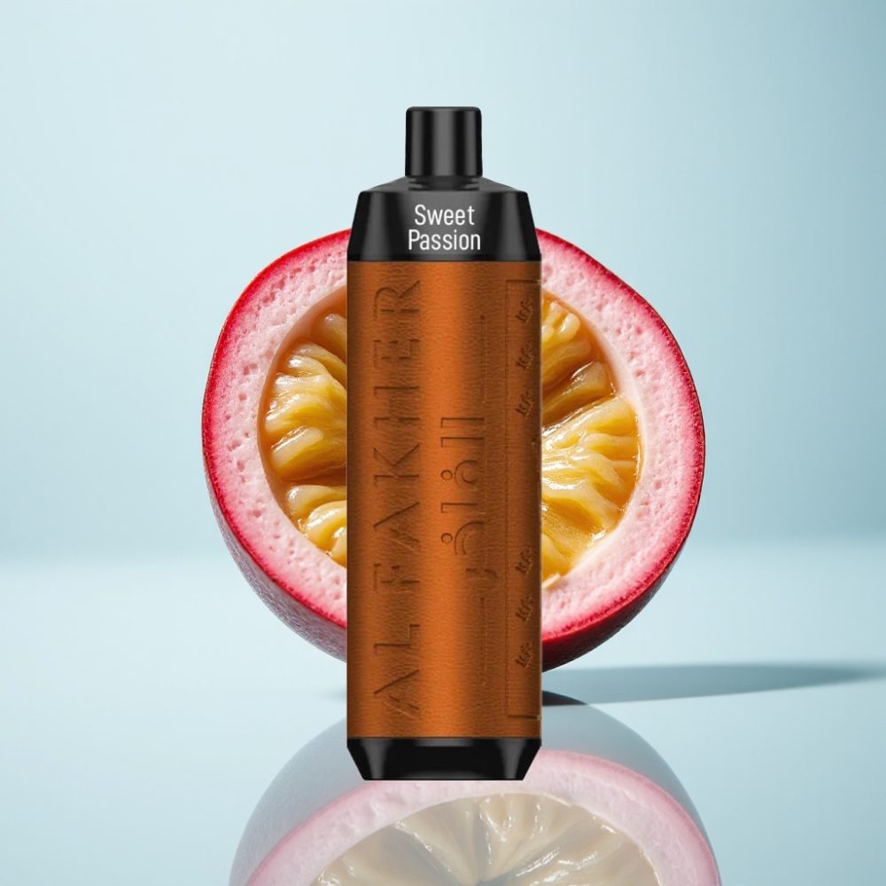 Al Fakher Crown Bar 8000 Crystal Disposable Vape – Sweet Passionfruit, 5mg, 8000 Puffs