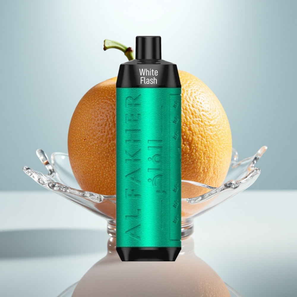 Al Fakher Crown Bar 8000 Crystal Disposable Vape White Flash, 18ml, 8000 Puffs, 5mg