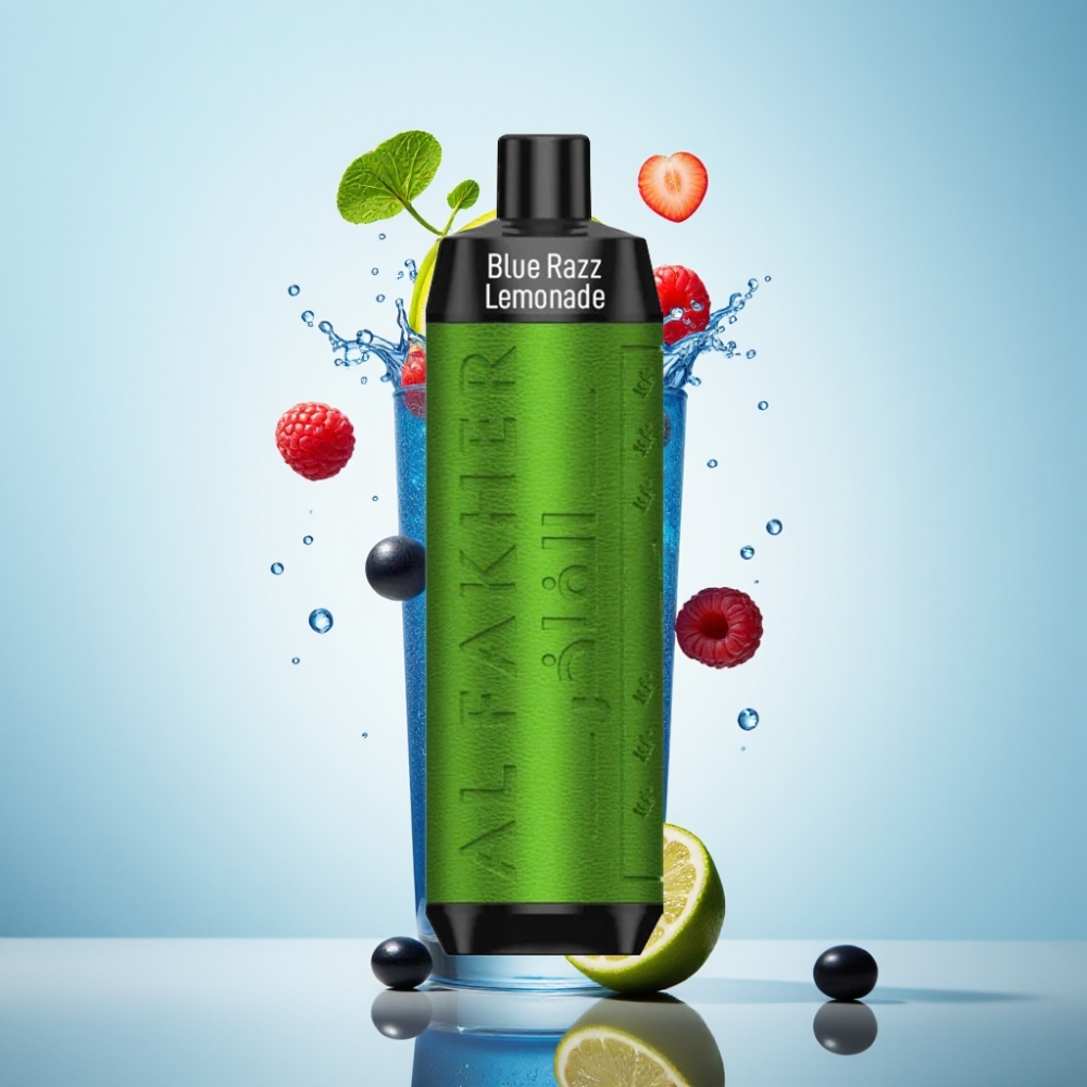 Al Fakher Crown Bar 8000 Crystal Disposable Vape Zilā Aveņu Limonāde, 18ml, 8000 Ivilkumi, 5mg Nikotīns