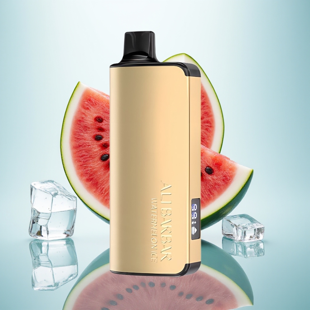 Alibarbar Ingot 9000 Puffs Disposable Vape Arbūzu Ledus, 22ml, 2350mAh, LED