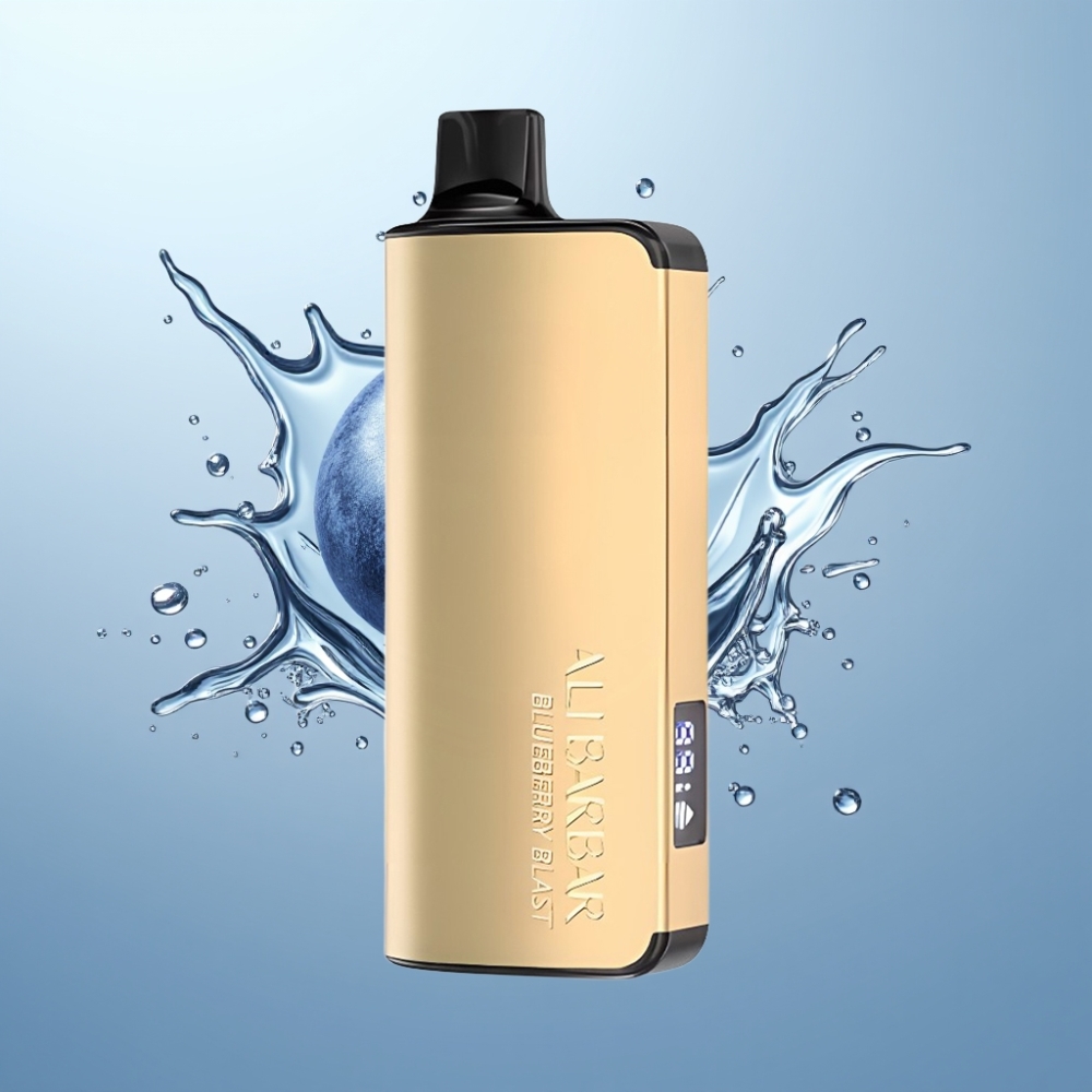 Alibarbar Ingot 9000 Puffs Disposable Vape Zilā Boruļu Garša, 22ml, 9000 Puffs