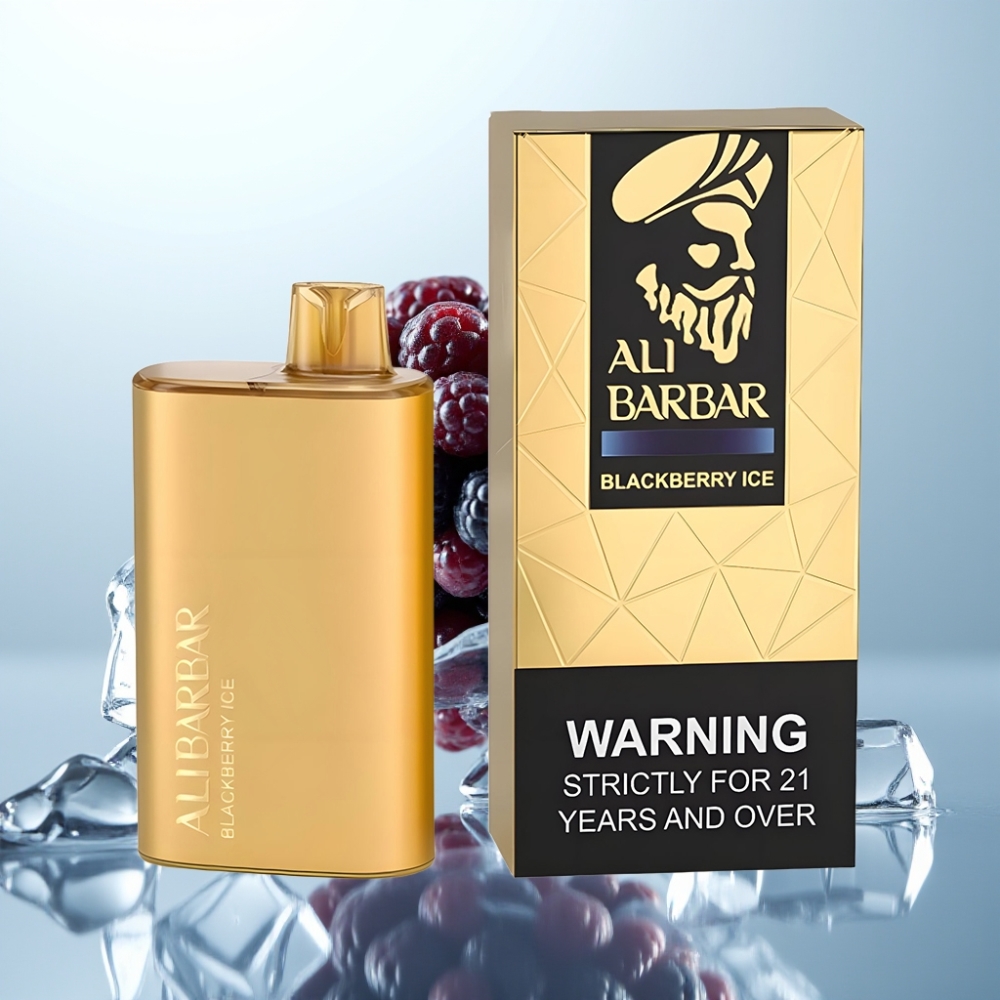 Alibarbar Rich 8000 Puffs Disposable Vape Blackberry Ice, 20ml/8000 Puffs/2000mAh