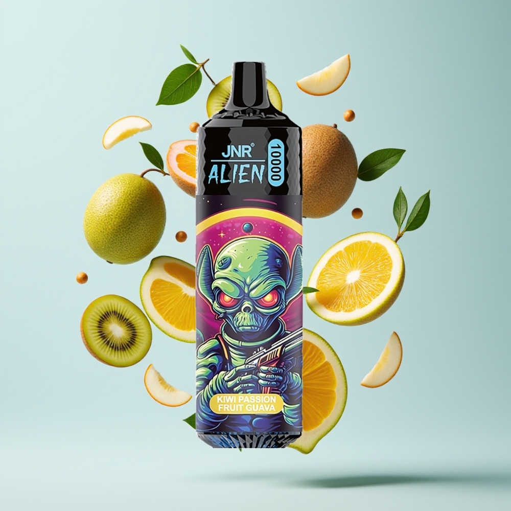 JNR Alien 10000 Puffs Disposable Vape – 850mAh, 20ml, Kiwi passion fruit guava