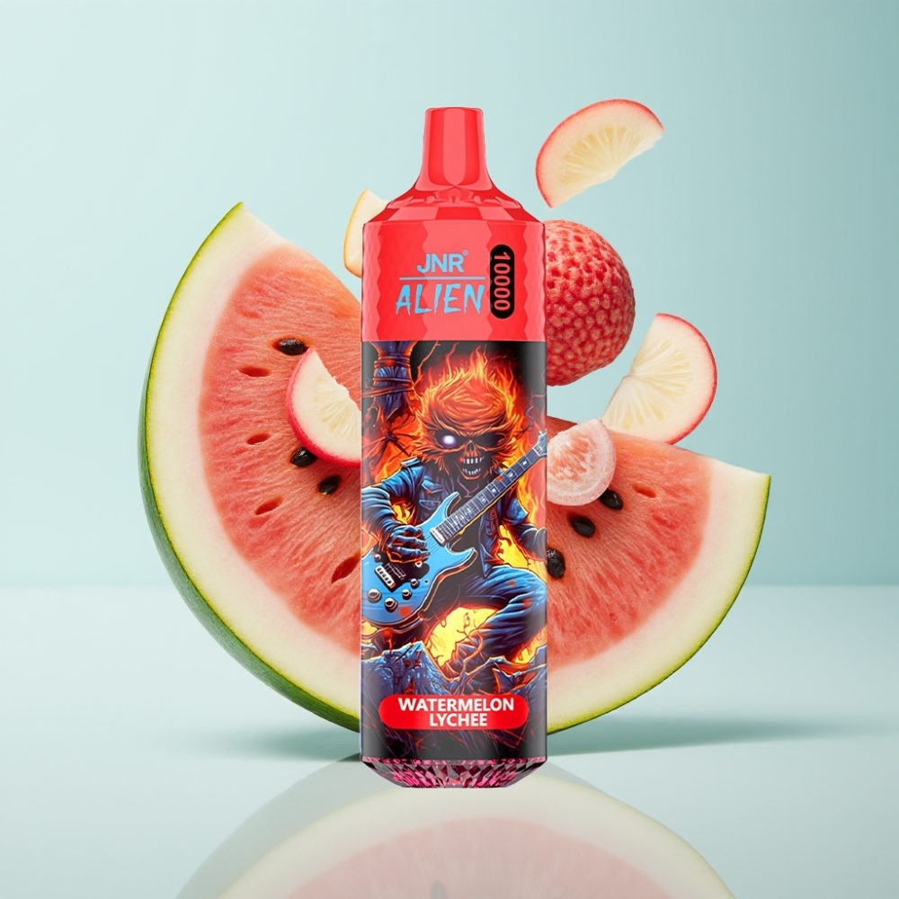JNR Alien 10000 Puffs Disposable Vape Arbūzs Liči, 850mAh, Type-C, RGB