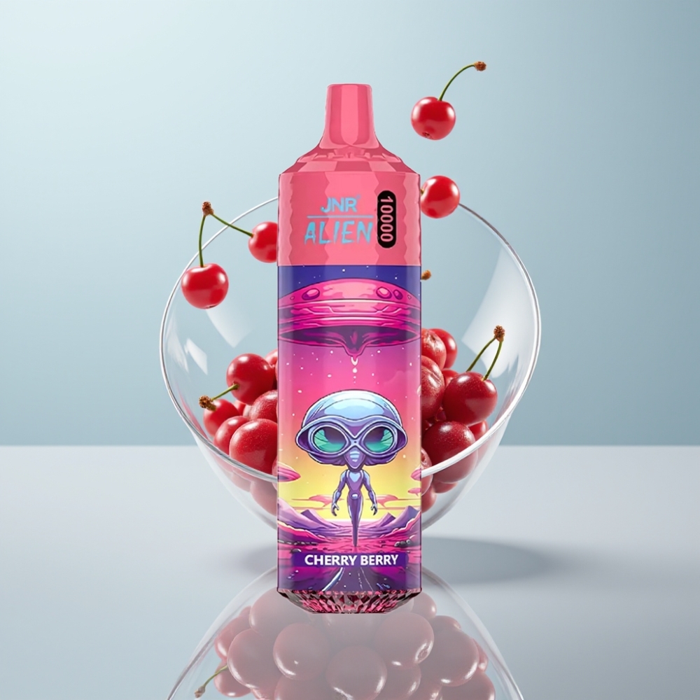 JNR Alien 10000 Puffs Disposable Vape Cherry Berry 20ml Type-C RGB Sporty