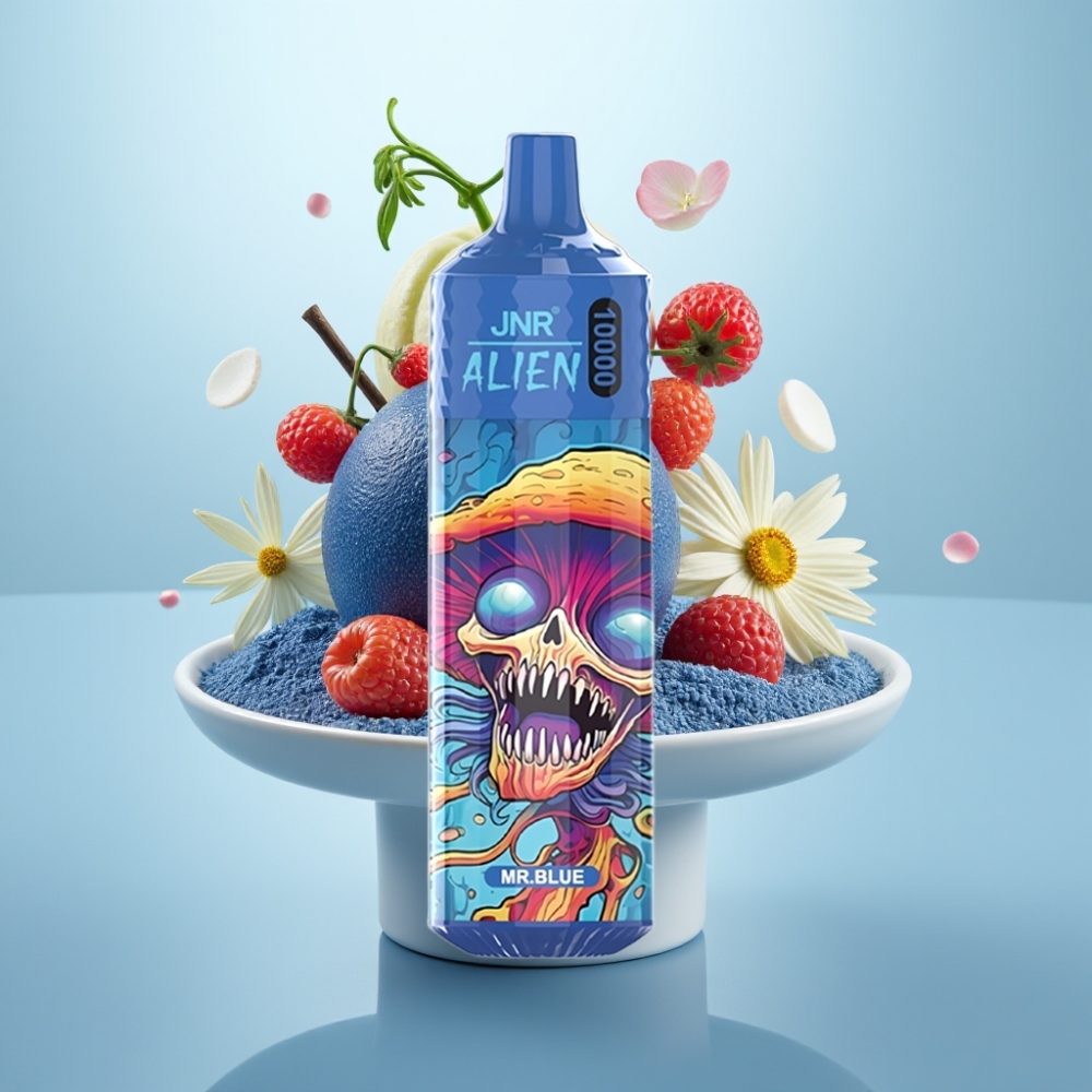 JNR Alien 10000 Puffs Disposable Vape Mr blue, 850mAh, 20ml, Type-C