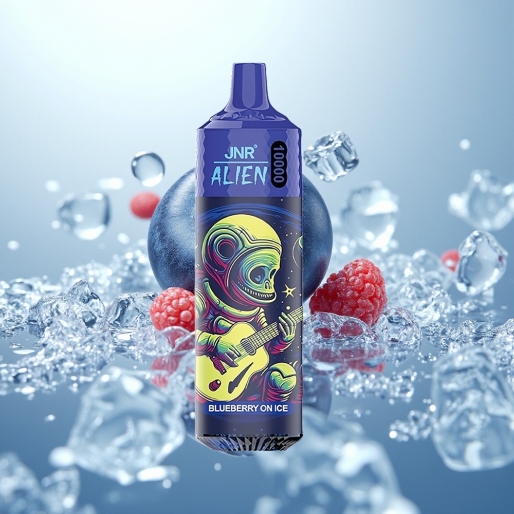 JNR Alien 10000 Puffs Disposable Vape Zemenes Leduss (Blueberry On Ice) 850mAh 20ml
