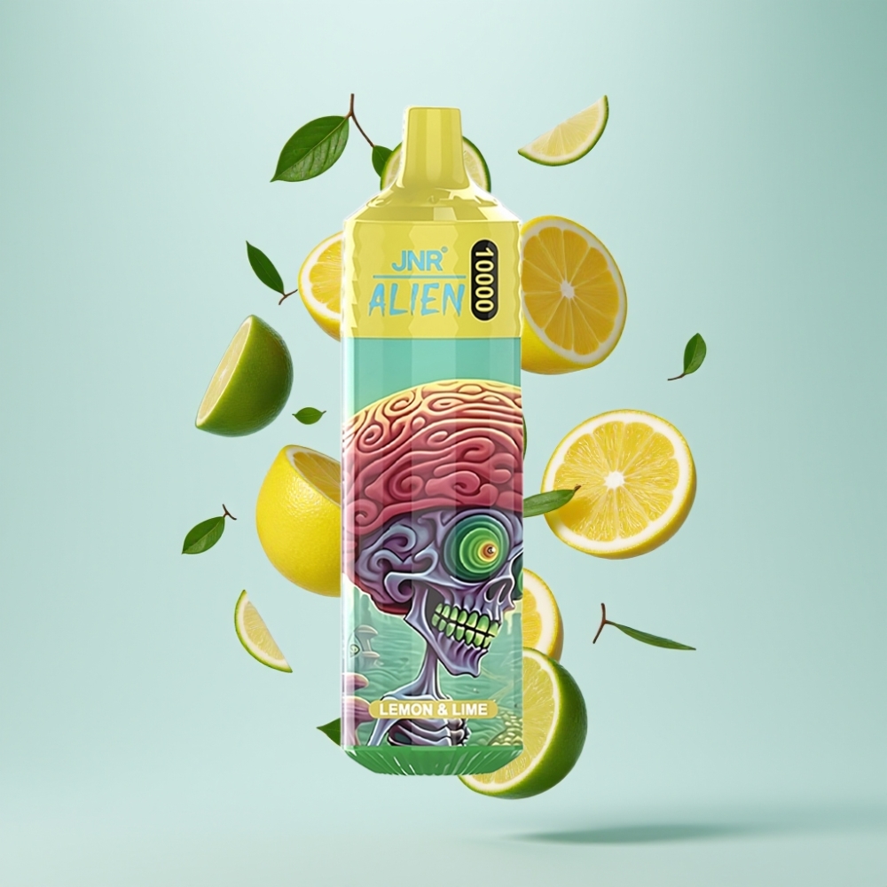 JNR Alien 10000 Puffs Dispozabla e-cigarete Citrons & Laims, 850mAh, Type-C