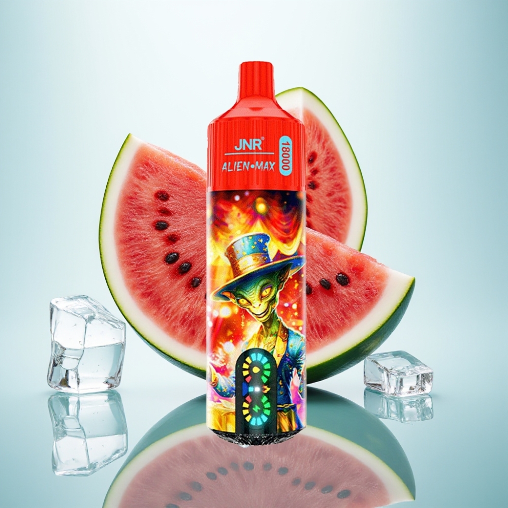 JNR Alien Max 18000 Pūšu Disposable Vape Arbūzu Ledus, 28ml, 850mAh, Type-C