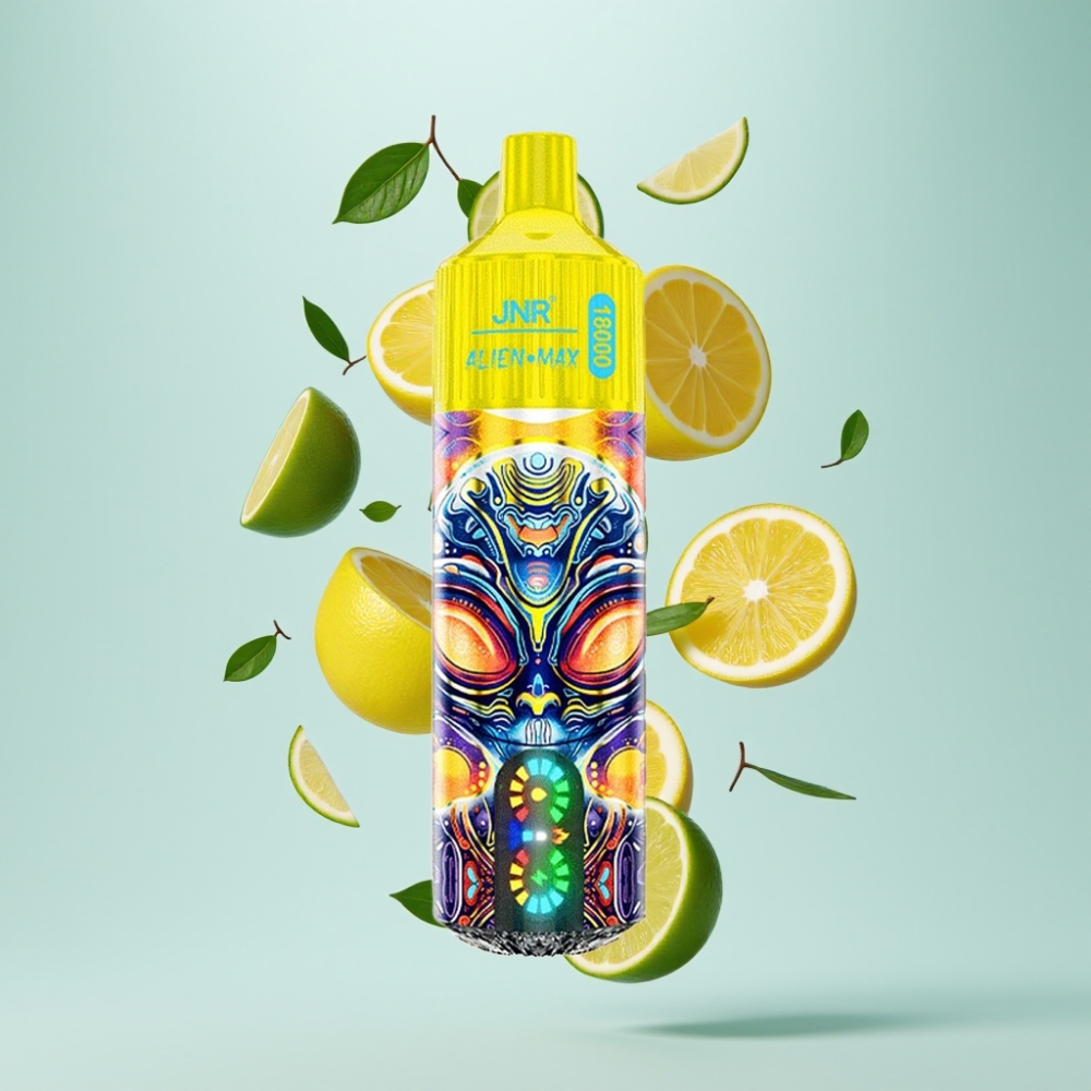 JNR Alien Max 18000 Puffs Disposable Vape Citrons & Laima, LED, Type-C, 28ml