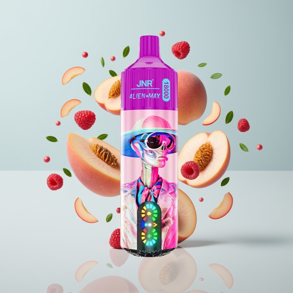 JNR Alien Max 18000 Puffs Disposable Vape White Peach Razz, 28ml, Type-C, 850mAh