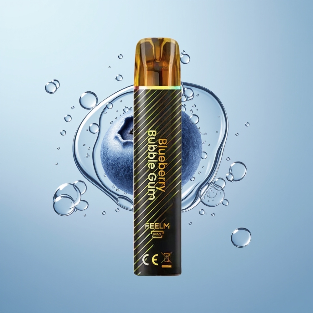 JNR Black&Golden 800 Puffs 2ml Blueberry Bubble Gum