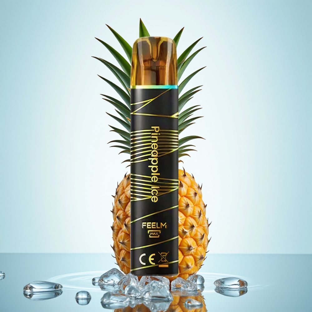 JNR Black&Golden 800 Puffs Disposable Vape 2ml Pineapple Ice 2%