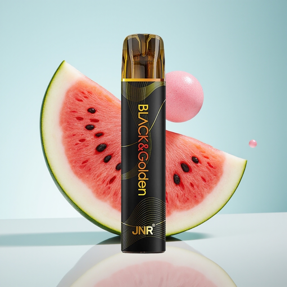 JNR Black&Golden 800 Puffs Disposable Vape Arbūze Sīkmaizīte 2ml 2%