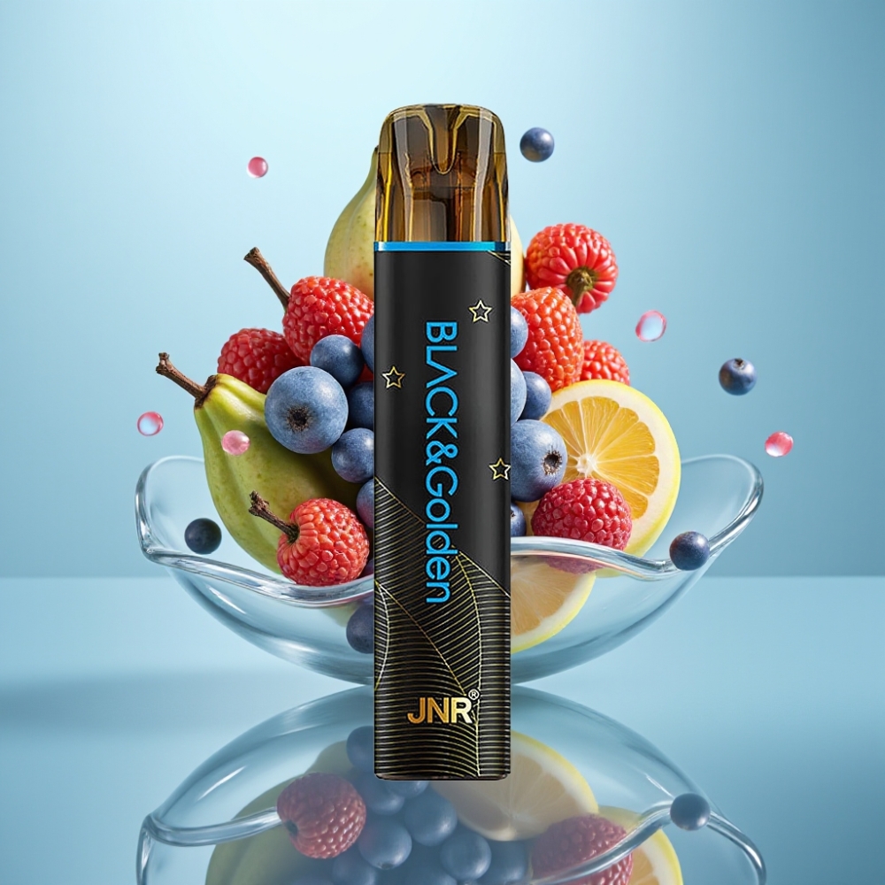 JNR Black&Golden 800 Puffs Disposable Vape Mr Blue 2ml 550mAh