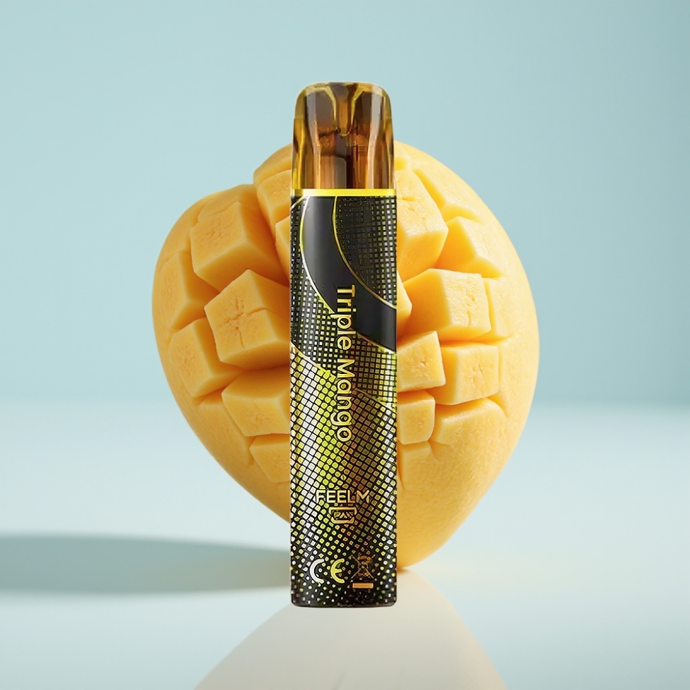 JNR Black&Golden 800 Puffs Disposable Vape Triple Mango, 2ml, 2% Nikotīns