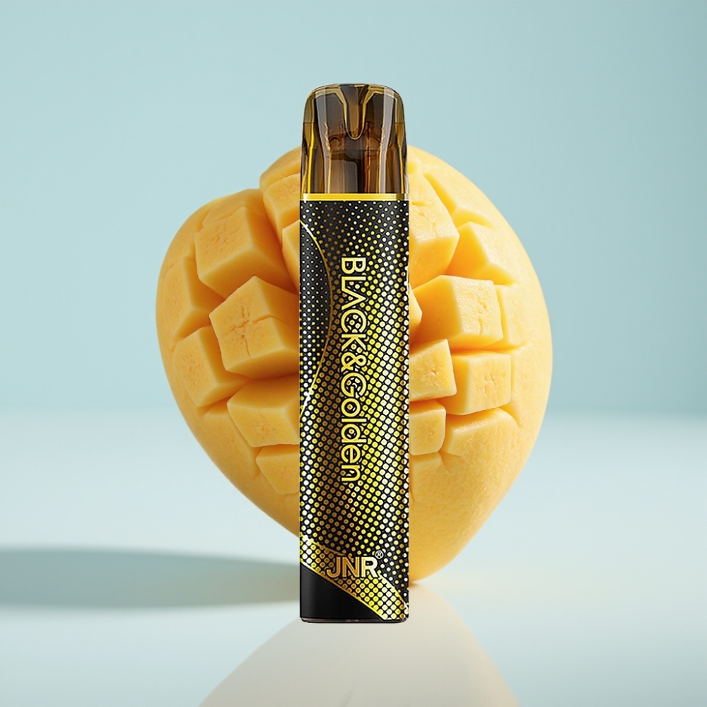 JNR Black&Golden 800 Puffs Disposable Vape Triple Mango, 2ml, 2% Nikotīns