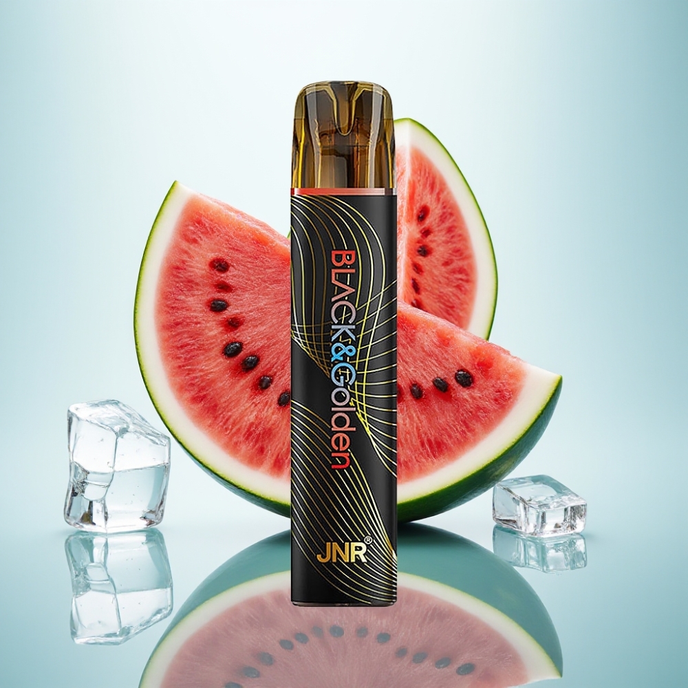 JNR Black&Golden 800 Puffs Disposable Vape Watermelon Ice 2ml 2% TPD