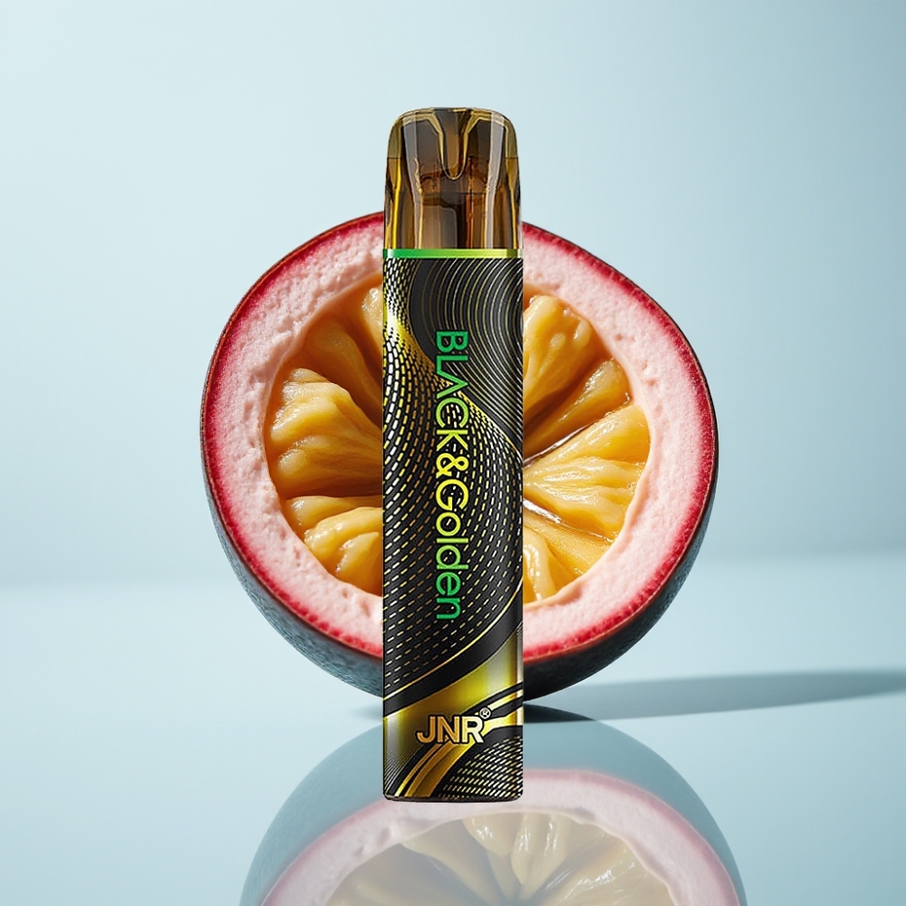 JNR Black&Golden 800 Puffu Disposable Vape Passion Monster
