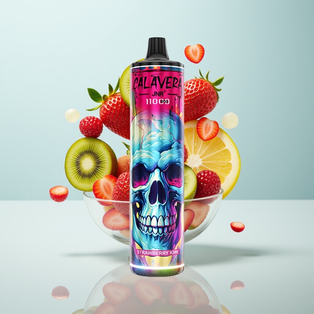JNR Calavera 11000 Puffs Disposable Vape Zemeņu Kivi ar Type-C, 850mAh