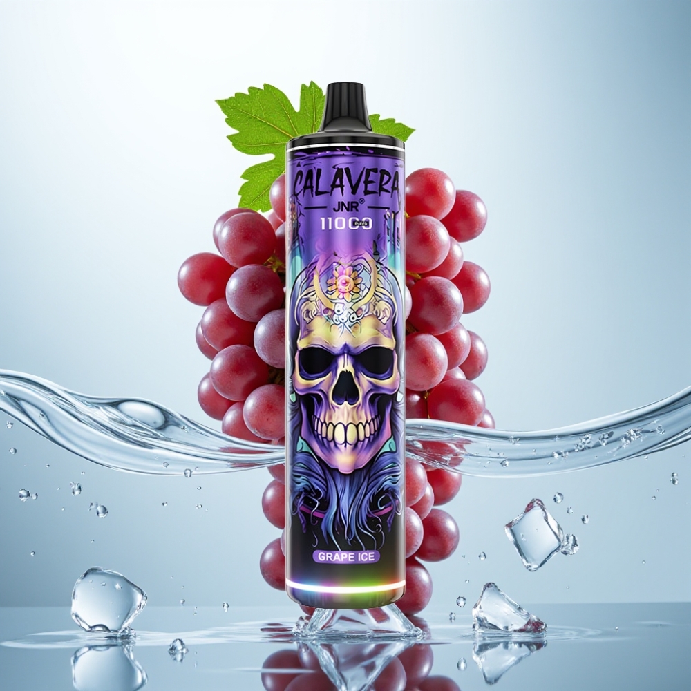 JNR Calavera 11000 Puffs Disposable Vipe Veida Ledus ar Type-C, 850mAh, 21ml