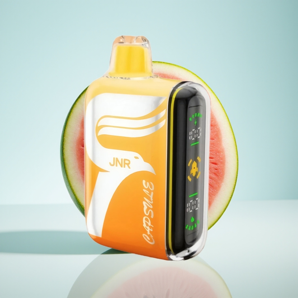 JNR Capsule 15000 Puffs Disposable Vape Arbūzu Irchee, 20ml, 850mAh, 2%/5% Nikotīns