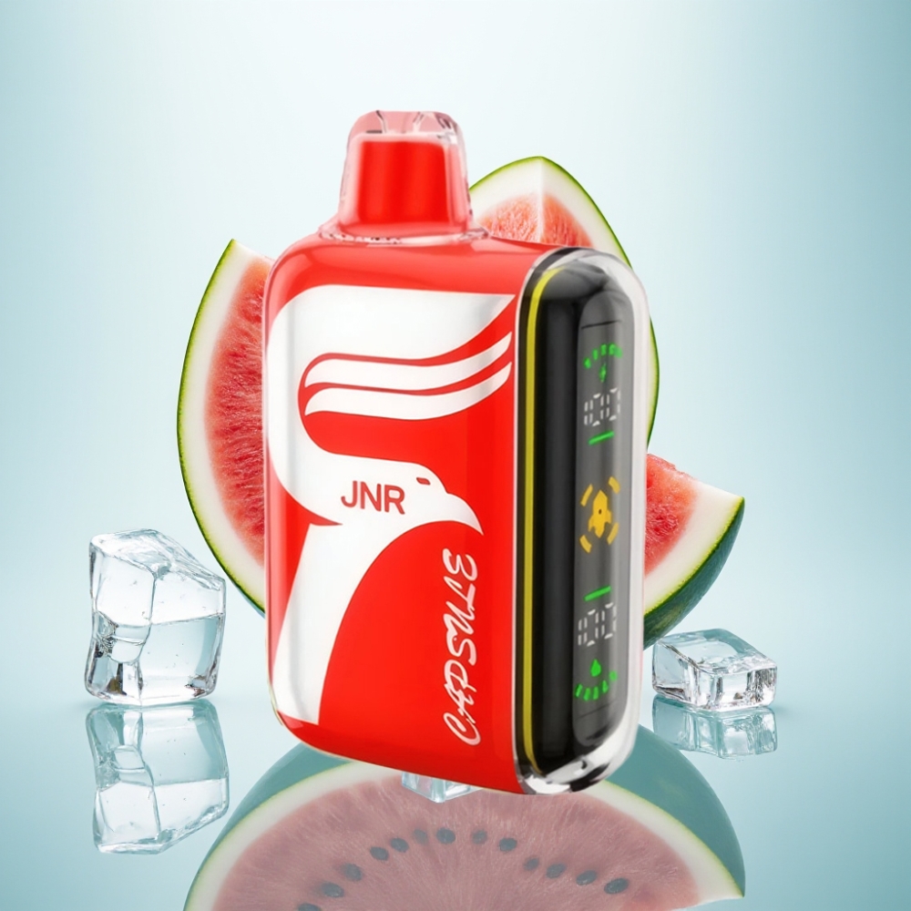 JNR Capsule 15000 Puffs Disposable Vape Arbūzu Ledus ar 20ml, 850mAh, Type-C