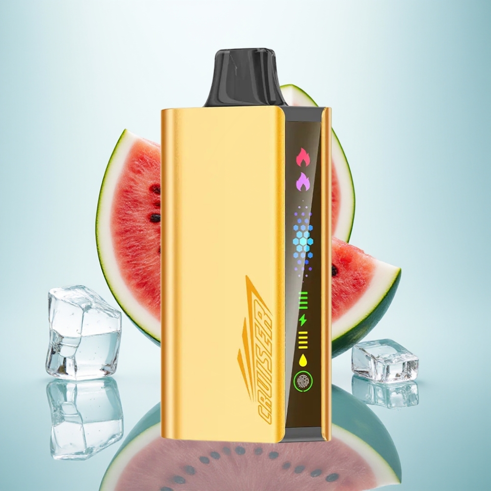 JNR Cruiser 12000 Puffs Bez Uzlādes Disposable Vape Arbūzu Ledus, 3500mAh, 50mg/mL
